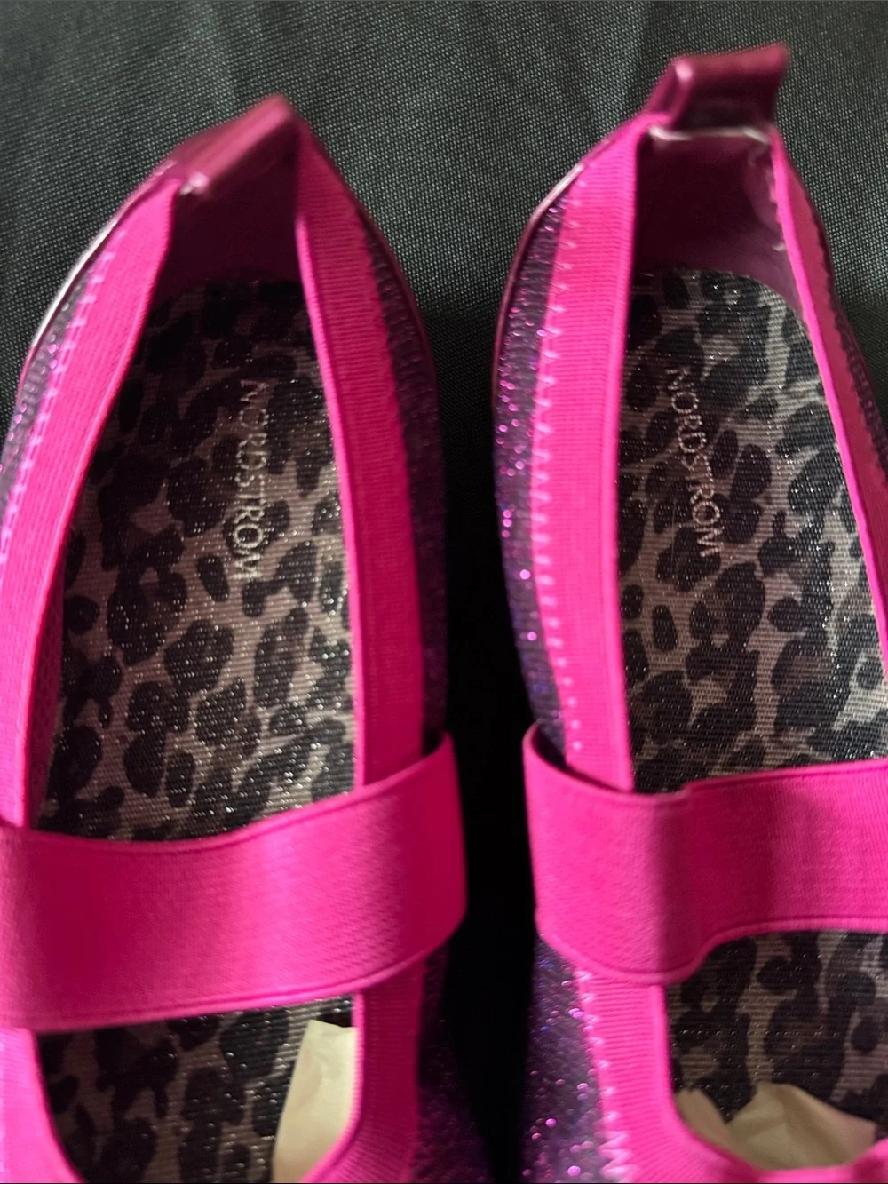 Nordstrom Girls' Sparkle Mary Jane Shoes in Fuchsia Pink